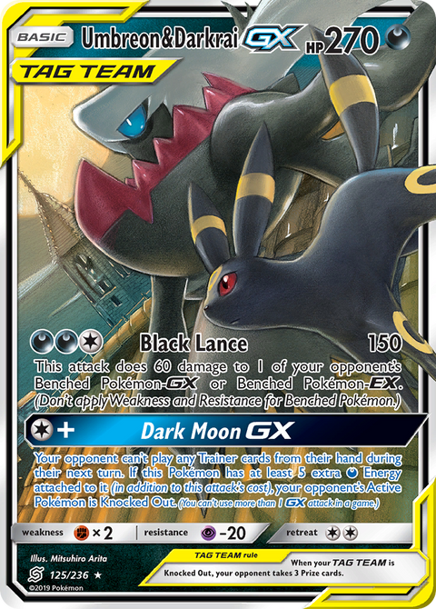 Umbreon & Darkrai GX - 125/236