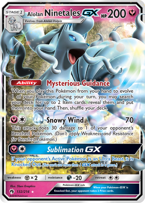 Alolan Ninetales GX - 132/214