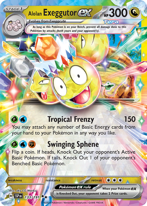 Alolan Exeggutor EX - 133/191