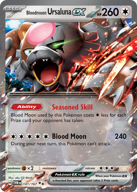 Bloodmoon Ursaluna EX - 141/167