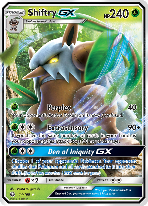 Shiftry GX - 14/168