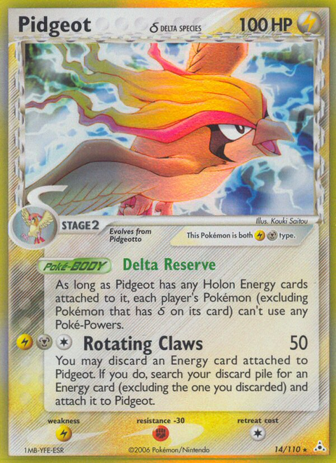 Pidgeot δ - 14/110