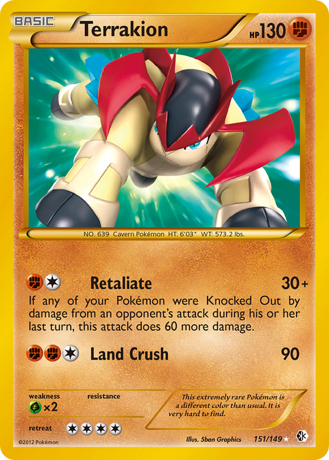 Terrakion - 151/149