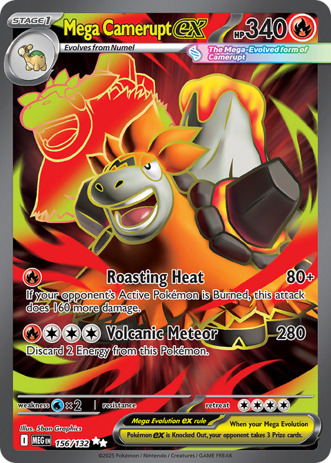 Mega Camerupt EX - 156/132