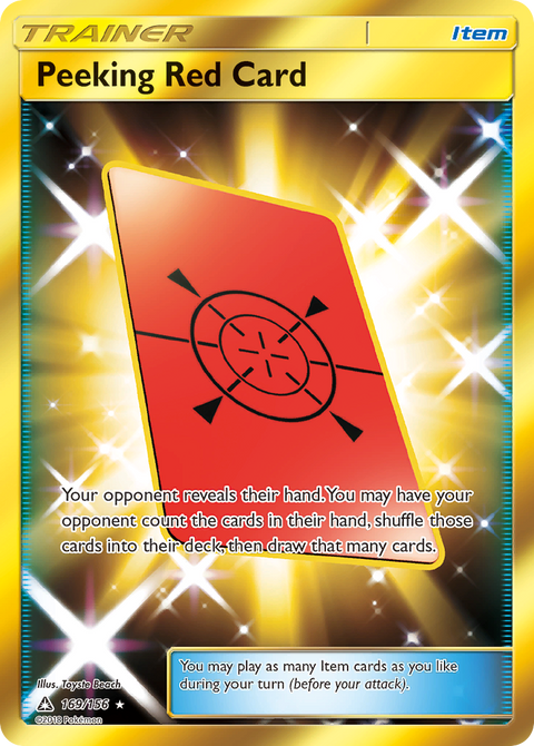 Peeking Red Card - 169/156