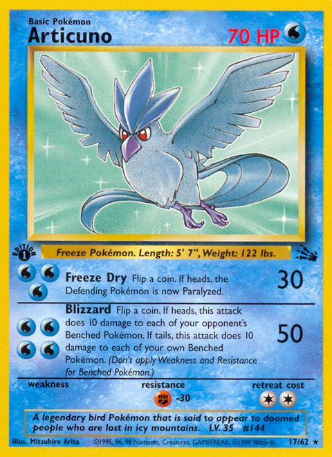 Articuno - 17/62 (1st Edition)