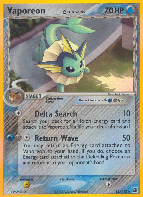 Vaporeon δ - 18/113