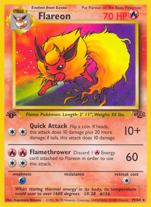 Flareon - 19/64 (1st Edition)