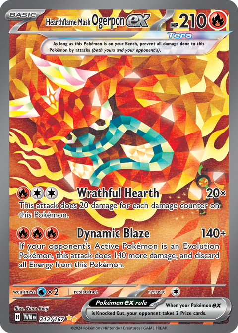 Hearthflame Mask Ogerpon EX - 212/167