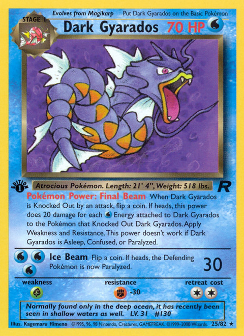 Dark Gyarados - 25/82 (1st Edition)