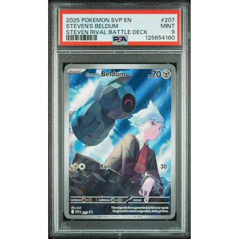 2025 POKEMON BLACK STAR PROMO STEVEN'S BELDUM SVP207 PSA 9
