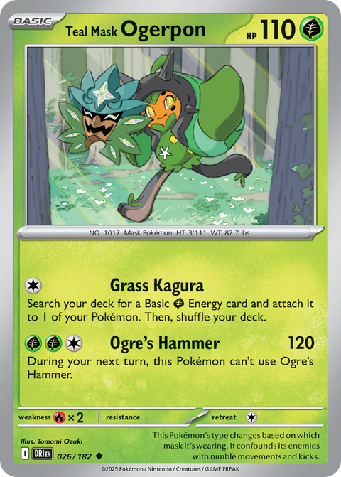 Teal Mask Ogerpon - 026/182