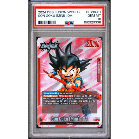 2024 DRAGON BALL SON GOKU (MINI) : DA FS06-01/97 PSA 10
