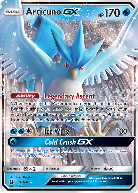 Articuno GX - 31/168