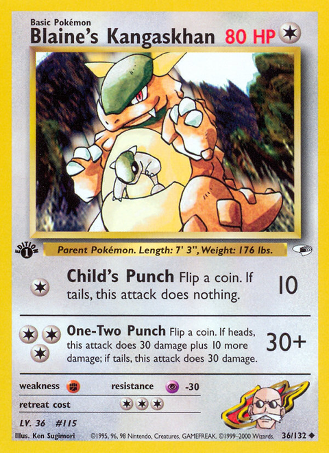 Blaine's Kangaskhan - 36/132 (1st Edition)