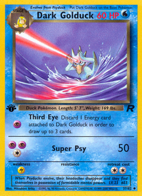 Dark Golduck - 37/82 (1st Edition)