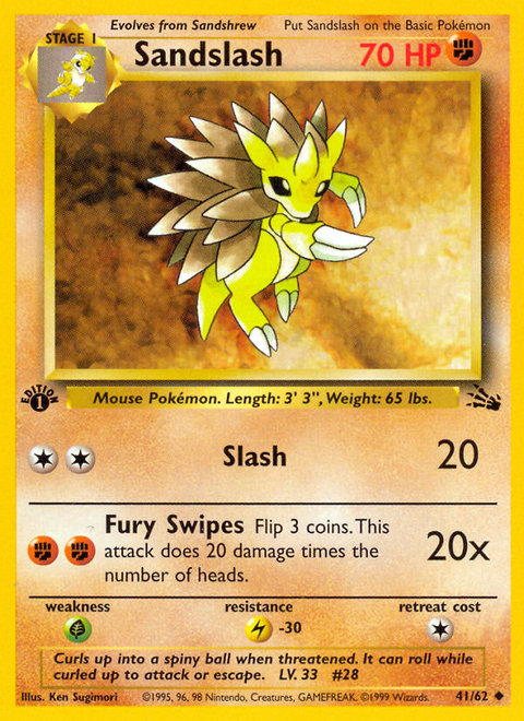 Sandslash - 41/62 (1st Edition)