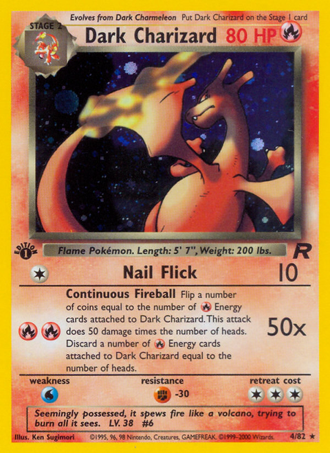 Dark Charizard - 4/82 (1st Edition)