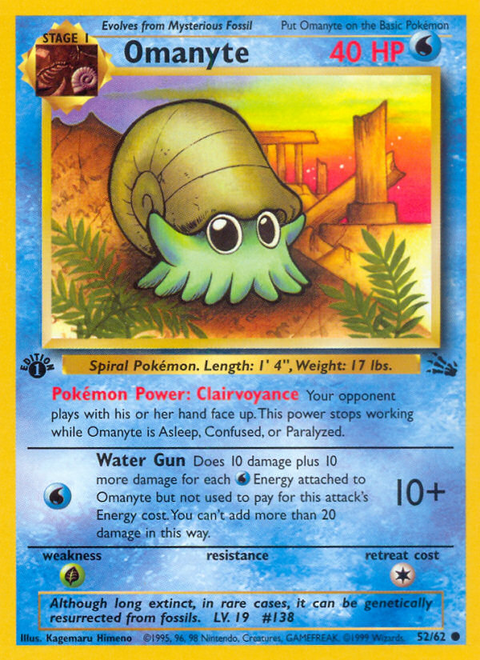 Omanyte - 52/62 (1st Edition)
