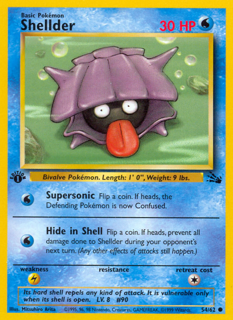 Shellder - 54/62 (1st Edition)