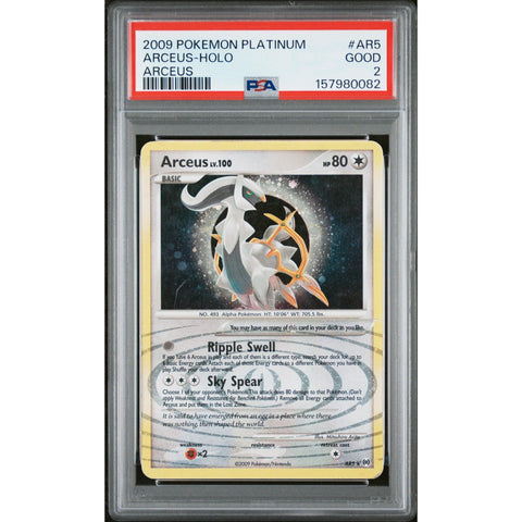 2009 POKEMON ARCEUS ARCEUS HOLO AR5 PSA 2