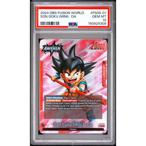 2024 DRAGON BALL SON GOKU (MINI) : DA FS06-01 PSA 10