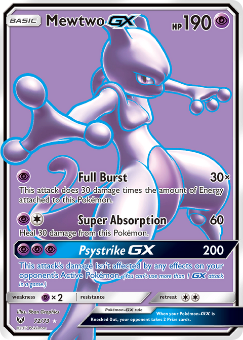 Mewtwo GX - 72/73