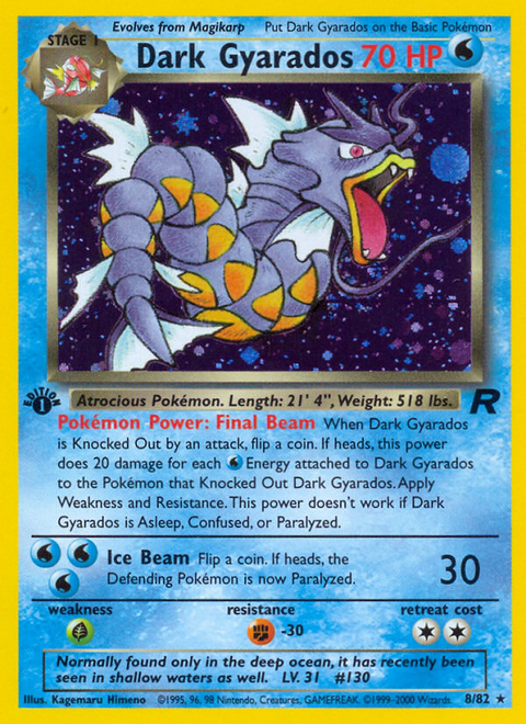 Dark Gyarados - 8/82 (1st Edition)