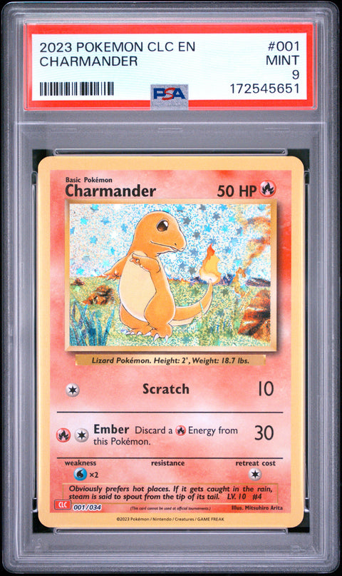 2023 POKEMON CHARMANDER 001 PSA 9