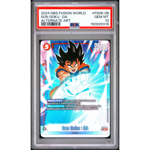 2024 DRAGON BALL SON GOKU : DA ALTERNATE ART FS06-06/97 PSA 10