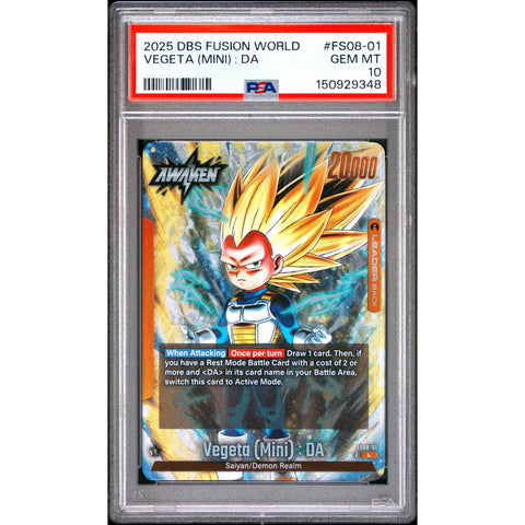2025 DRAGON BALL VEGETA (MINI) : DA FS08-01/97 PSA 10