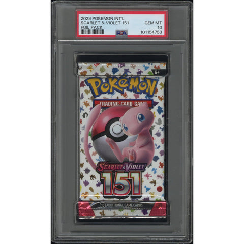 2023 POKEMON INT'L SCARLET & VIOLET 151 BOOSTER PACK PSA 10