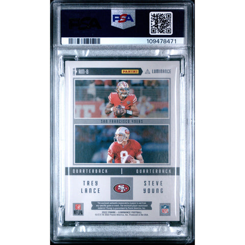 2022 SPORTS LUMINANCE YOUNG LANCE REFLECTED MATERIALS RM8 PSA 10