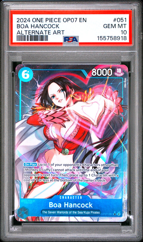 2024 ONE PIECE BOA HANCOCK ALTERNATE ART 051 PSA 10