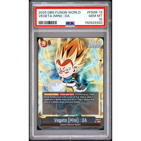 2025 DRAGON BALL VEGETA (MINI) : DA FS08-13/97 PSA 10