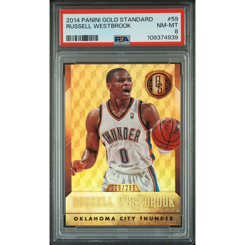 2014 PANINI GOLD STANDARD RUSSELL WESTBROOK 59 PSA 8