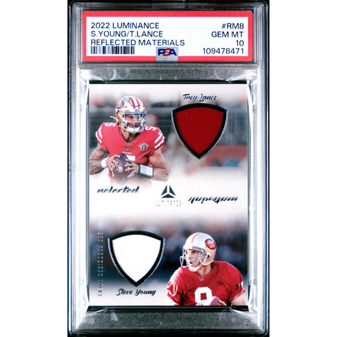 2022 SPORTS LUMINANCE YOUNG LANCE REFLECTED MATERIALS RM8 PSA 10