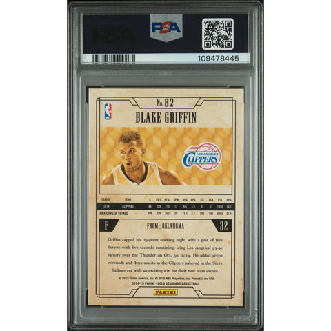 2014 PANINI GOLD STANDARD BLAKE GRIFFIN 82 PSA 10