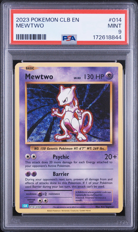 2023 POKEMON MEWTWO 014 PSA 9