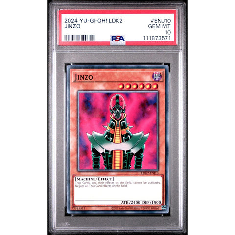 2024 YU-GI-OH LEGENDARY DECKS II JINZO ENJ10 PSA 10