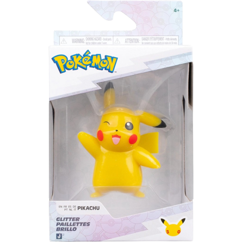 Pokemon: 30th Anniversary Glitter Pikachu 3" Battle Figure