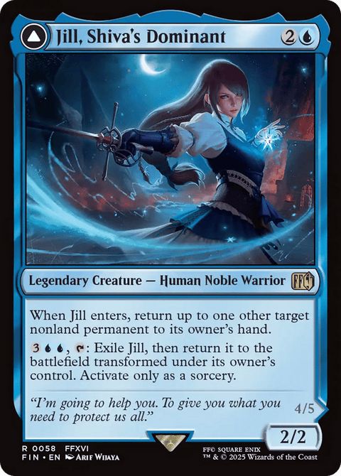 Jill, Shiva's Dominant // Shiva, Warden of Ice - 58