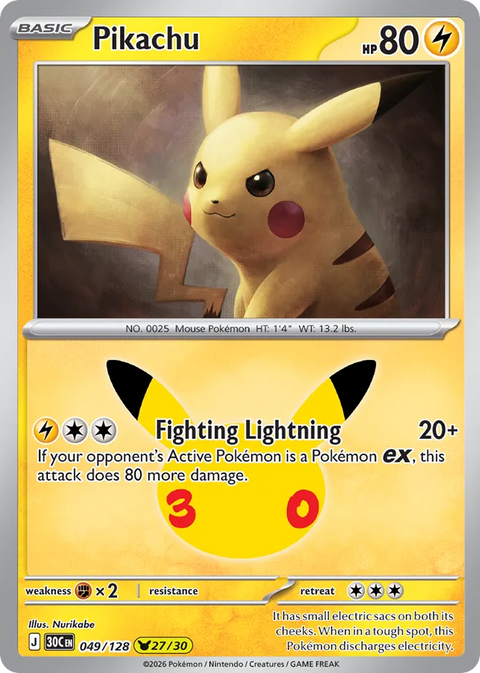 Pikachu - 049/128