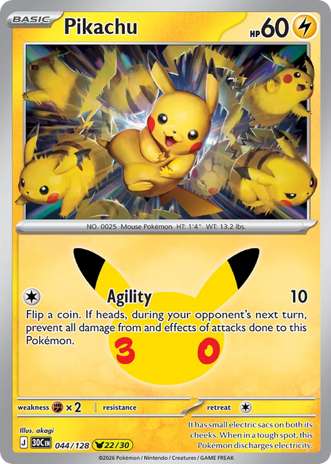 Pikachu - 044/128