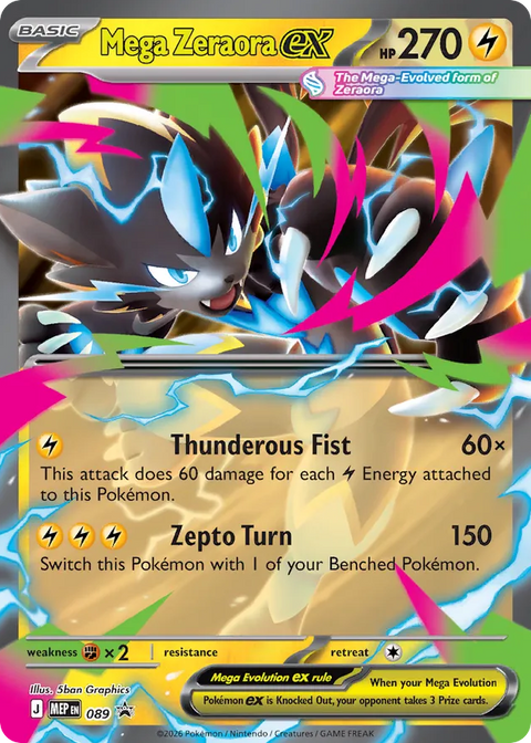 Mega Zeraora EX - MEP089