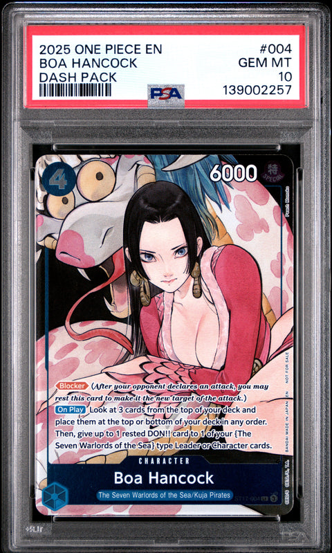 2025 ONE PIECE ONE PIECE DASH PACK 2025 BOA HANCOCK 004 PSA 10