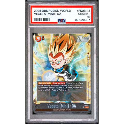 2025 DRAGON BALL VEGETA (MINI) : DA FS08-13 PSA 10