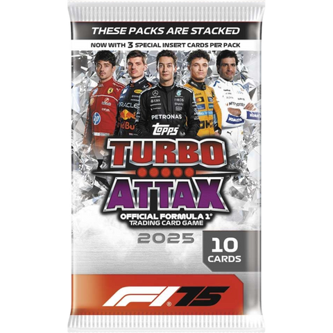 Topps: F1: Formula 1 - 2025 Turbo Attax Collection 75th Anniversary Formula 1 Trading Cards Booster Pack