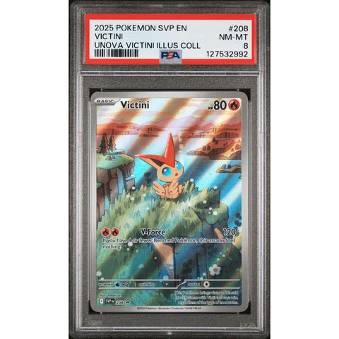 2025 POKEMON PROMO VICTINI ILLUSTRATION COLLECTION SVP208 PSA 8