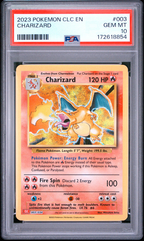 2023 POKEMON CHARIZARD 003/034 PSA 10